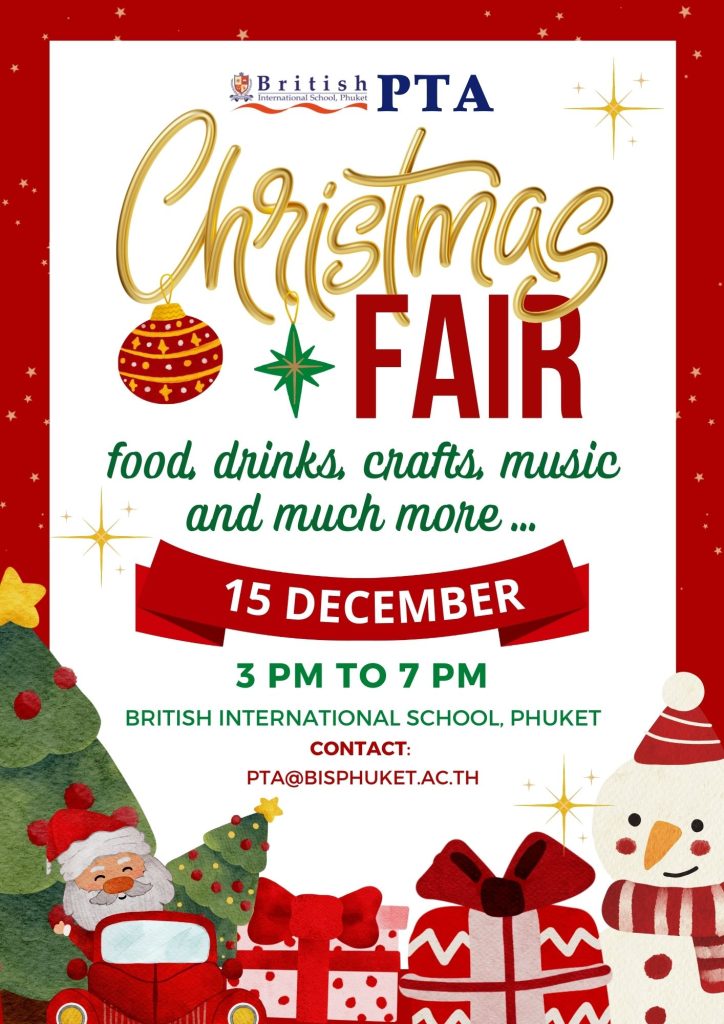 Save the Date: 2022 BISP Christmas Fair | British International School ...